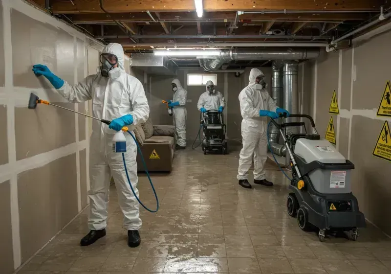 Basement Moisture Removal and Structural Drying process in Mattawa, WA